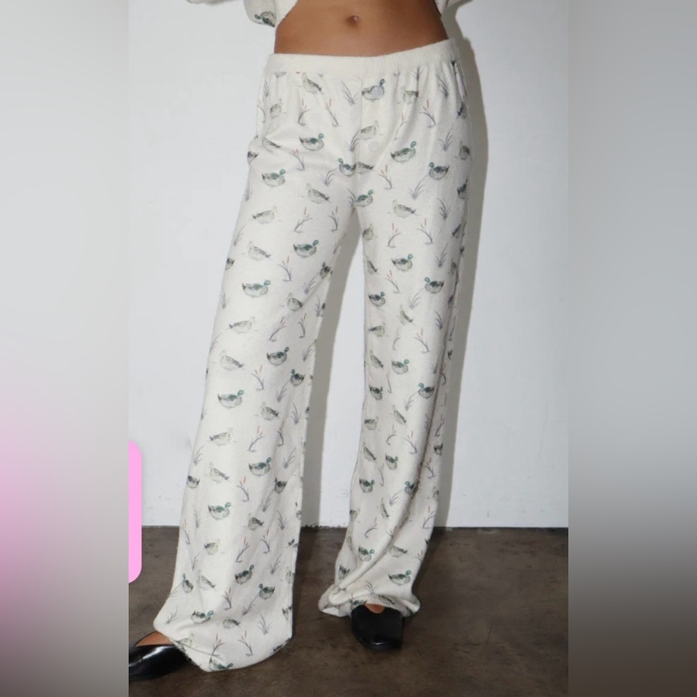 Duck printed lounge pants